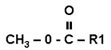 Biodiesel-molecule (R1 = lange koolwaterstofketen)
